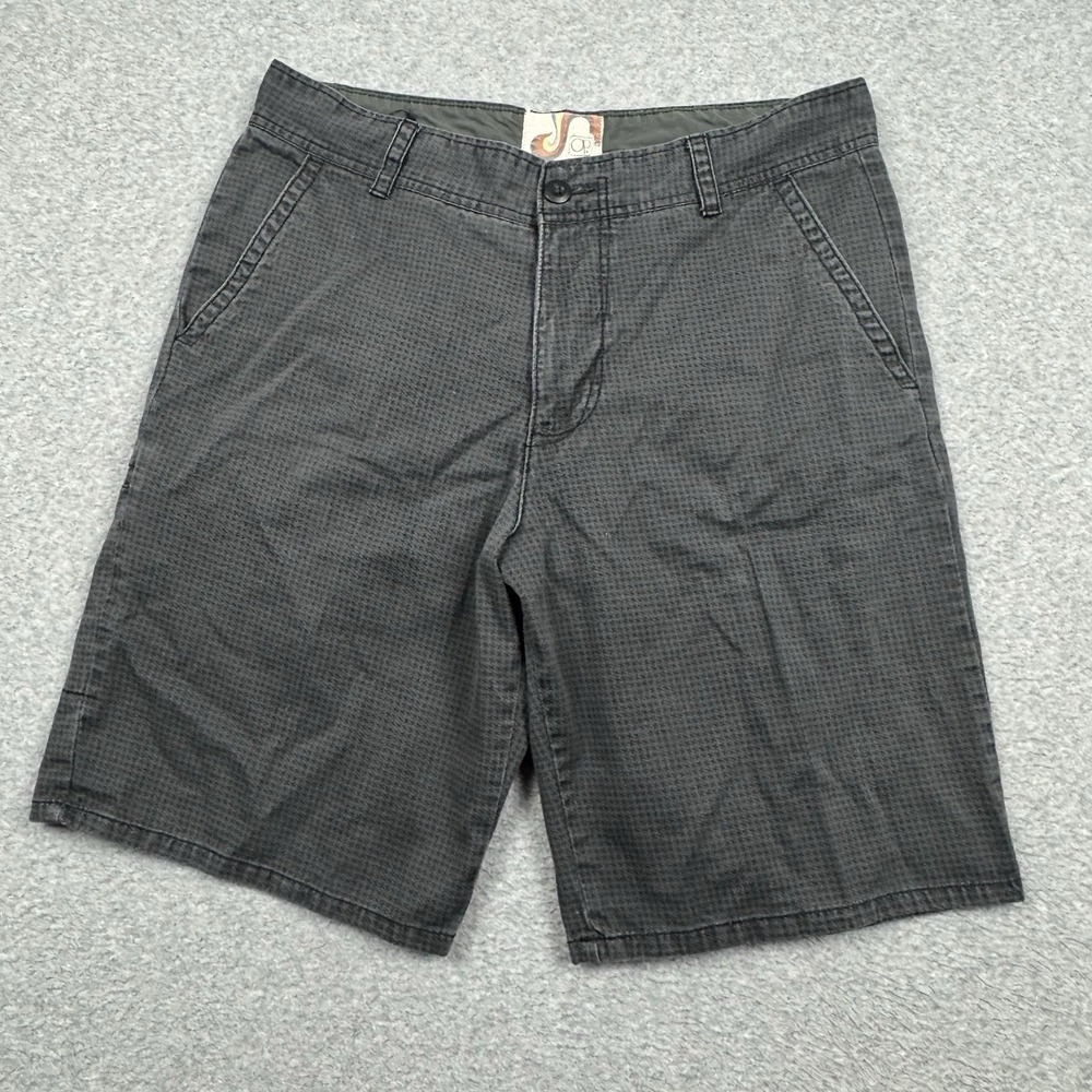 Vintage OP Ocean Pacific Houndstooth Shorts Mens 36x10 Surf Board Preppy Retro‎